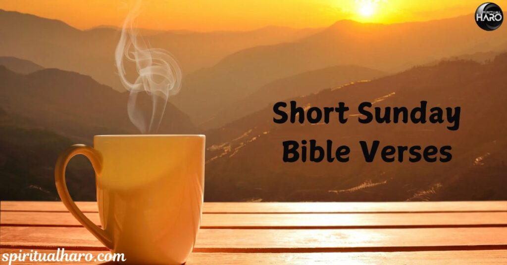 Short Sunday Bible Verses