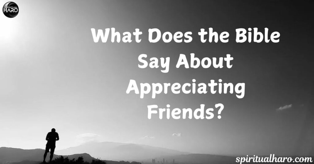 What Does the Bible Say About Appreciating Friends?