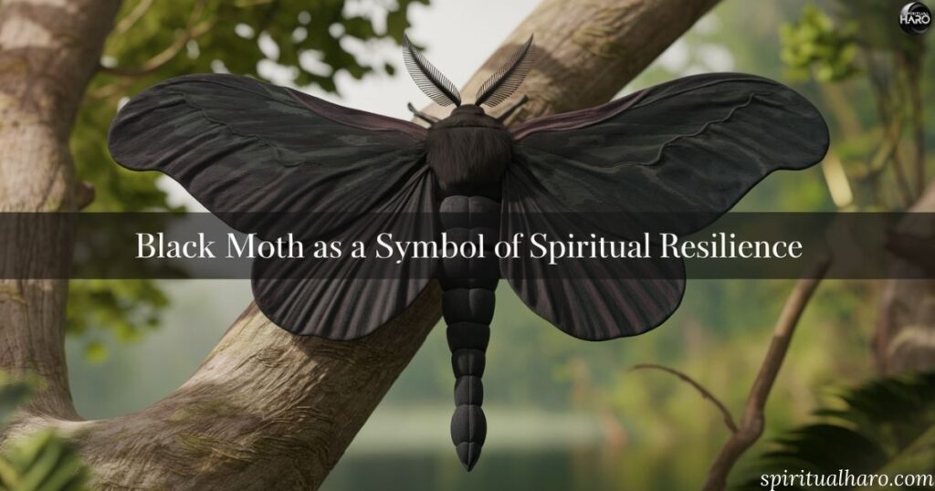 Black Moth as a Symbol of Spiritual Resilience